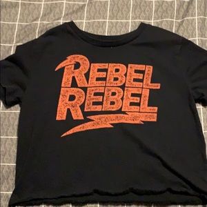 David Bowie Rebel Rebel crop top!
